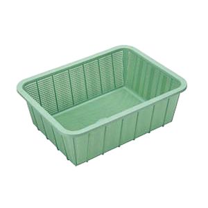 積水マテリアルソリューション セキスイ 角かご 深型 小 ライトグリーン K-546