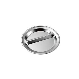 赤川器物製作所 赤川器物 2ツ割 丸型 プレート サテン仕様 18-8