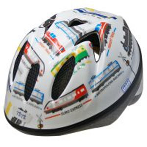 徳島双輪 TETE 徳島双輪 テテ スプラッシュハート XSサイズ 48～52cm トレインホワイト 子供用自転車ヘルメット