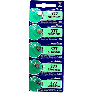 村田製作所 MURATA MURATA SR626SW 377 酸化銀電池 1.55V 5個パック 海外版 村田製作所 ムラタ