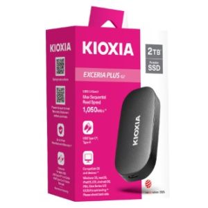 キオクシア kioxia キオクシア SSD 2TB LXD20K002TG8 Portable SSD EXCERIA PLUS G2 Type-C 1050/1000