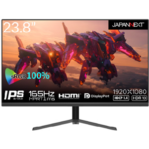 ジャパンネクスト JAPANNEXT JAPANNEXT JN-238Gi165FHDR ゲーミングモニター 23.8インチ