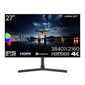 ジャパンネクスト JAPANNEXT JAPANNEXT JN-27IPSB4FLUHDR 液晶モニター 27インチ IPSパネル