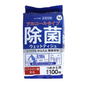 iiもの本舗 iiもの本舗 アルコールタイプ 除菌 ウェットティッシュ ボトル 詰替100枚