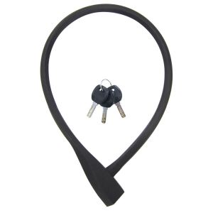 TS BIKE やわらかシリコンロック 10mm×60cm ブラック DM-01