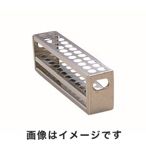 清水アキラ サンダイヤ サンダイヤ ステンレス打抜型試験管台 φ13.5×24本 6-314-02 SU12-24