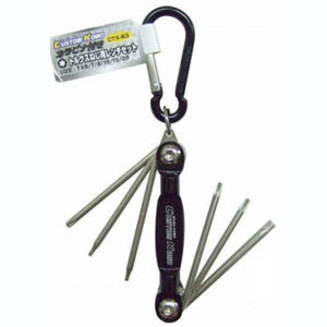 CUSTOM KOBO CUSTOM KOBO CTX-63 カラビナ付きトルクスねじ用レンチセット 三共コーポレーション