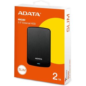 エイデータ ADATA ADATA AHV320-2TU31-CBK-I 外付けハードディスク 2TB ブラック メーカー保証3年