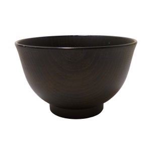 アサヒ興洋 アサヒ興洋 お椀 洗浄椀 羽反 全木目 こげ茶