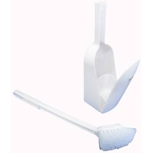 オーエ OHE オーエ スリフト トイレケース ブラシ付 植毛 ホワイト