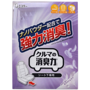 エステー クルマの消臭力シート下専用 ホワイトムスク 300g K-64 12120