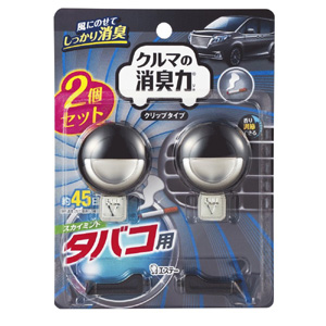 エステー エステー クルマの消臭力 クリップタイプ 2個セット タバコ用スカイミント 16019