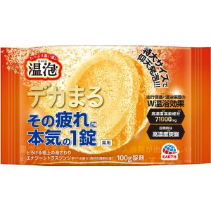 アース製薬 EARTH アース 温泡 デカまる エナジーシトラスジンジャーの香り 1錠入