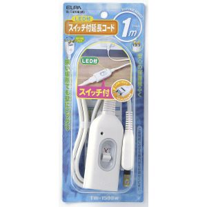 朝日電器 エルパ ELPA エルパ W-S1010B W スイッチ付延長コード 1m ELPA 朝日電器