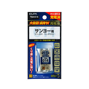 朝日電器 エルパ ELPA エルパ TSA-014 大容量長持ち充電池 ELPA 朝日電器