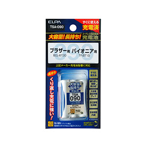 朝日電器 エルパ ELPA エルパ TSA-090 大容量長持ち充電池 ELPA 朝日電器