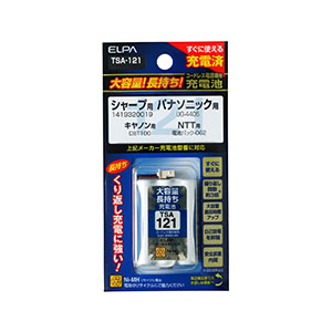 朝日電器 エルパ ELPA エルパ TSA-121 大容量長持ち充電池 ELPA 朝日電器