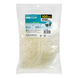 朝日電器 エルパ ELPA エルパ KBF-N1001000 WH 結束バンド 100mm ホワイト 1000本入 ELPA 朝日電器