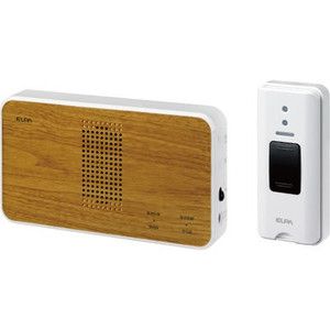 朝日電器 エルパ ELPA エルパ EWS-S5130 ワイヤレスチャイム押しボタンセット チーク ELPA 朝日電器