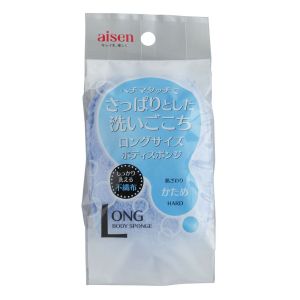 アイセン aisen アイセン ロング ボディスポンジ さっぱりした洗いごこち ブルー BE308