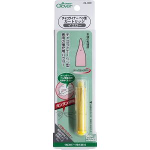 クロバー Clover クロバー チャコライナー ペン型 カートリッジイエロー 24-039