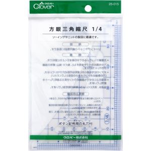 クロバー Clover クロバー 方眼三角縮尺 1/4 25-015