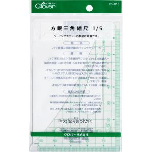 クロバー Clover クロバー 方眼三角縮尺 1/5 25-016