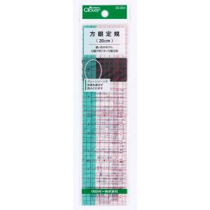 クロバー Clover クロバー 方眼定規 20cm 25-054