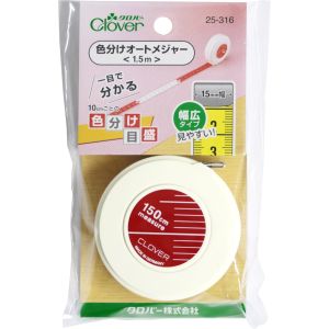 クロバー Clover クロバー 色分けオートメジャー 1.5m 25-316