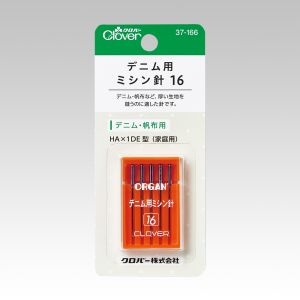 クロバー Clover クロバー デニム用ミシン針16 デニム 帆布地用 37-166