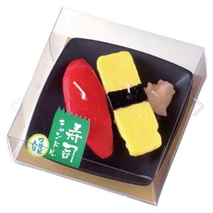 カメヤマ カメヤマ 寿司キャンドルA マグロ 玉子 サビ入