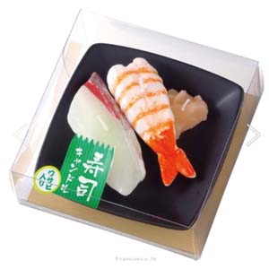 カメヤマ カメヤマ 寿司キャンドルB エビ ハマチ サビ入