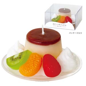 カメヤマ カメヤマ スイーツキャンドル プリンアラモード