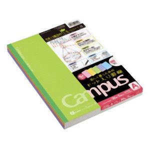 コクヨ KOKUYO コクヨ キャンパスノート ドット入り 罫線 カラー表紙 A罫 5色パック ノ-3CATNX5