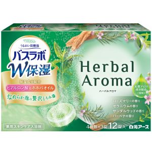 白元アース 白元アース HERSバスラボ W保湿 Herbal Aroma 12錠入