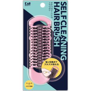 貝印 kai 貝印 KQ3174 セルフクリーニングヘアブラシ
