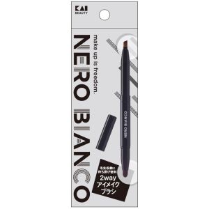 貝印 kai 貝印 KQ3505 NEROBIANCO 2wayアイメイクブラシ
