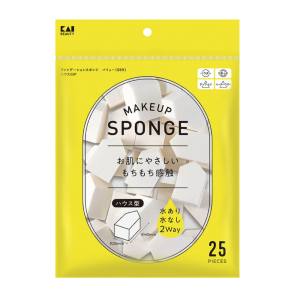貝印 Kai 貝印 ファンデーション スポンジ バリュー SBR ハウス 25P KQ3300
