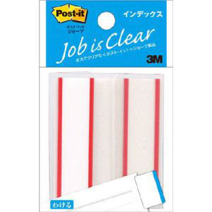 スリーエム 3M スリーエム 3M 6821 ポストイット ジョーブ インデックス記入用 40x50mm レッド