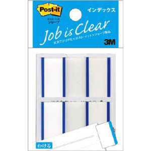 スリーエム 3M スリーエム 3M 682-1-B ポストイット ジョーブ インデックス記入用 40x23mm ブルー