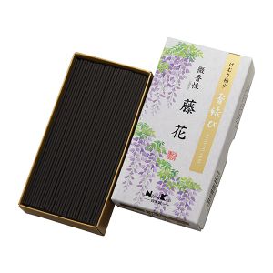 日本香堂 Nippon Kodo 日本香堂 香結び 微香性 藤花バラ 110g