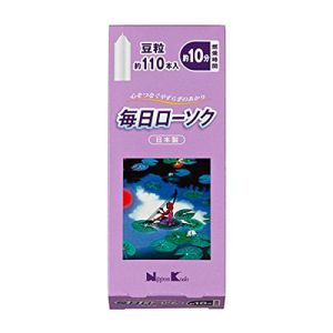 日本香堂 Nippon Kodo 毎日ローソク 豆粒 約110本入 95504