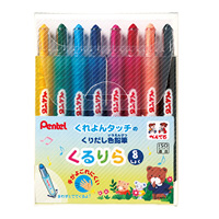 ぺんてる Pentel ぺんてる GTW-8 くるりら 8色セット Pentel