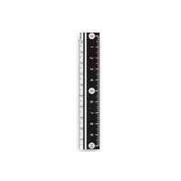 レイメイ藤井 レイメイ藤井 APJ128B 白黒定規 10cm ブラック W20 x H110 x D2mm厚