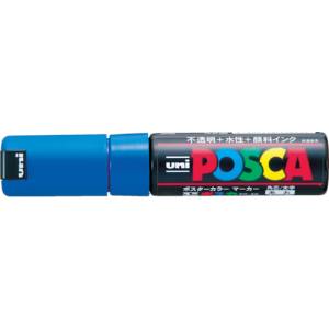 三菱鉛筆 ユニポスカ 水性太字 青 PC-8K