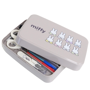 ミササ ミササ ミッフィー ソーイングセット うす型タイプ No.19003 グレージュ MIS19003