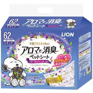 ライオン商事 LION PET ライオン アロマで消臭ペットシート レギュラー 62枚入 犬 猫 トイレ シーツ