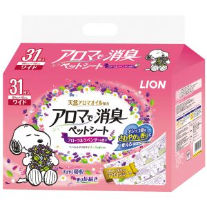 ライオン商事 LION PET ライオン アロマで消臭ペットシート ワイド 31枚入 犬 トイレ