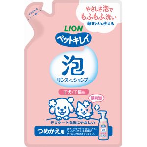 ライオン商事 LION PET ライオン ペットキレイ 泡リンスインシャンプー 子犬子猫用 つめかえ 180ml LION PET