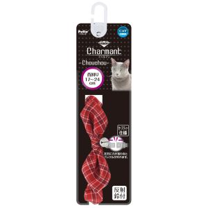 ペティオ Petio ペティオ シャルマン キャットカラー シュシュ チェック レッド